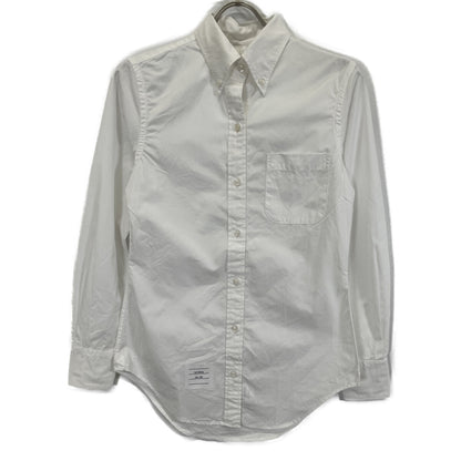 THOM BROWNE トムブラウン FLL005G-03113100 ﾎﾜｲﾄ ﾊﾟｯﾁﾎﾟｹｯﾄ ｵｯｸｽﾌｫｰﾄﾞｼｬﾂ トップス 38