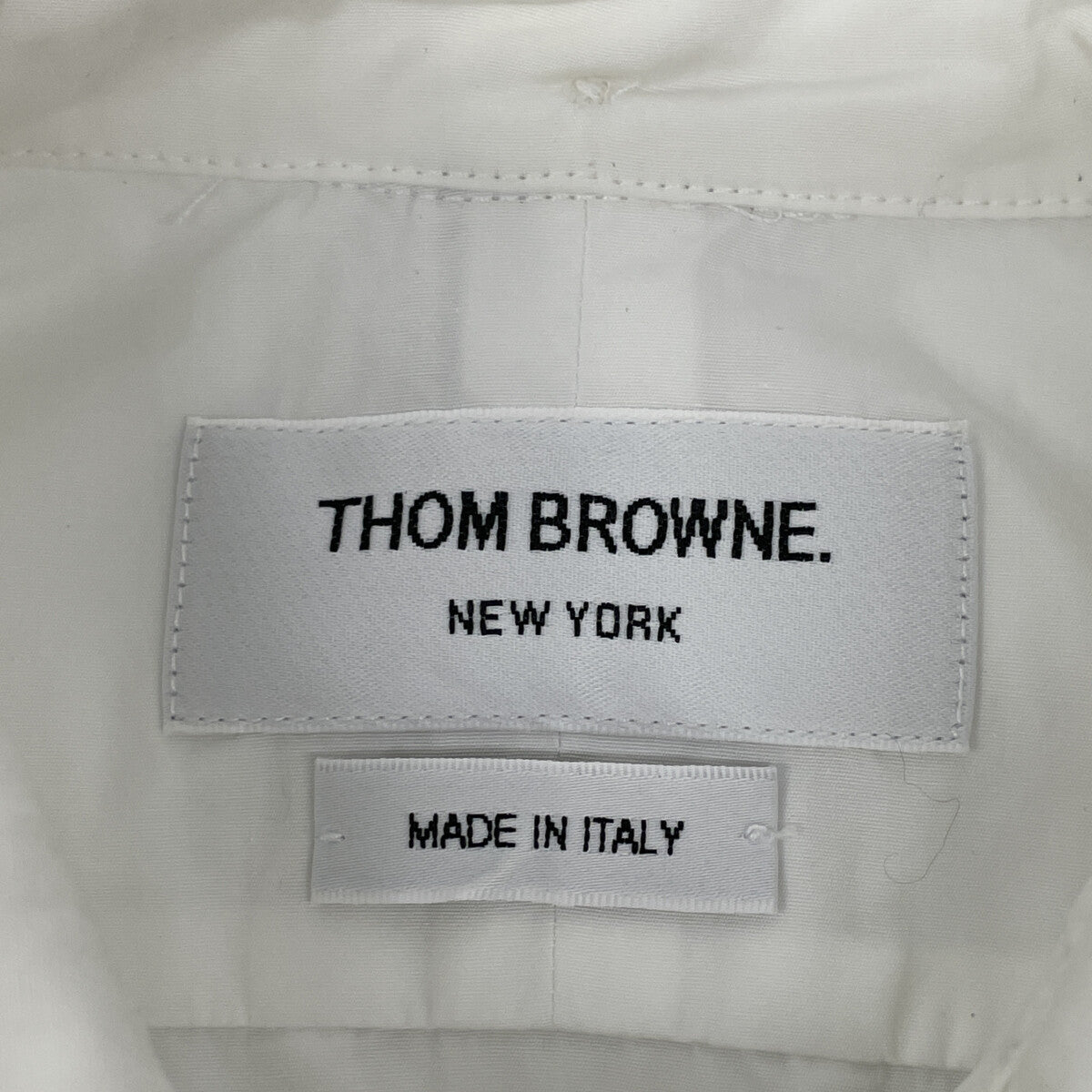 THOM BROWNE トムブラウン FLL005G-03113100 ﾎﾜｲﾄ ﾊﾟｯﾁﾎﾟｹｯﾄ ｵｯｸｽﾌｫｰﾄﾞｼｬﾂ トップス 38