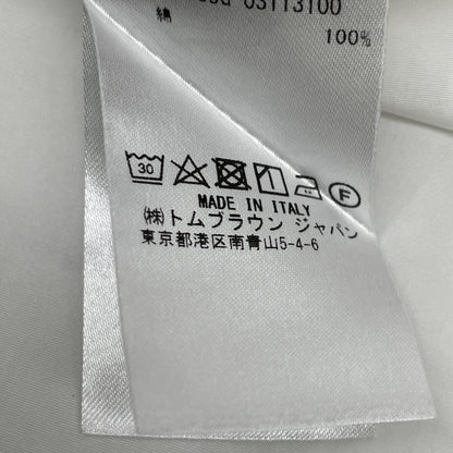 THOM BROWNE トムブラウン FLL005G-03113100 ﾎﾜｲﾄ ﾊﾟｯﾁﾎﾟｹｯﾄ ｵｯｸｽﾌｫｰﾄﾞｼｬﾂ トップス 38