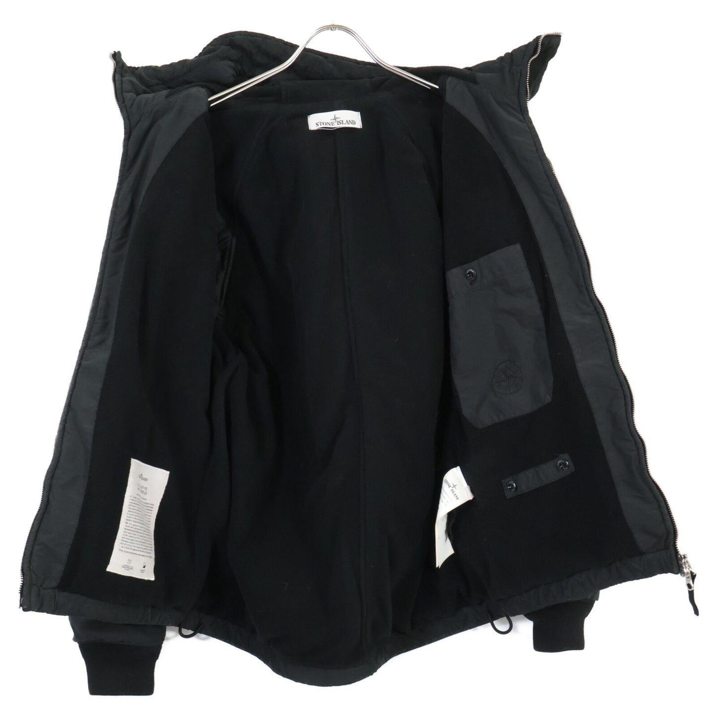 STONE ISLAND ストーンアイランド 国内正規 771541131 ガーメントダイ フリースライナー フーデッド ジャケット S