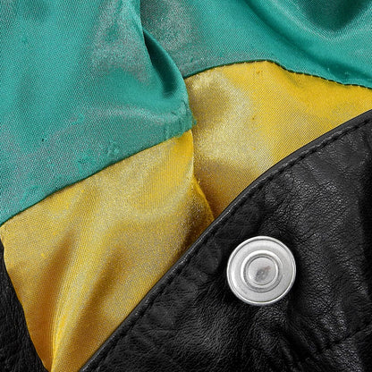 black means ブラックミーンズ レザー トラッカー ジャケット メンズ 黒 ブラック 3 LLBMS-01 ジャケット 36