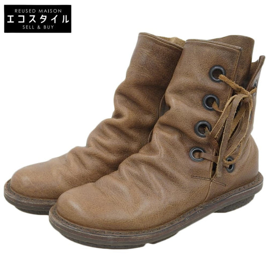 trippen トリッペン TRAMP CAMEL サイドレースアップブーツ シューズ レディース キャメル 36 シューズ 36
