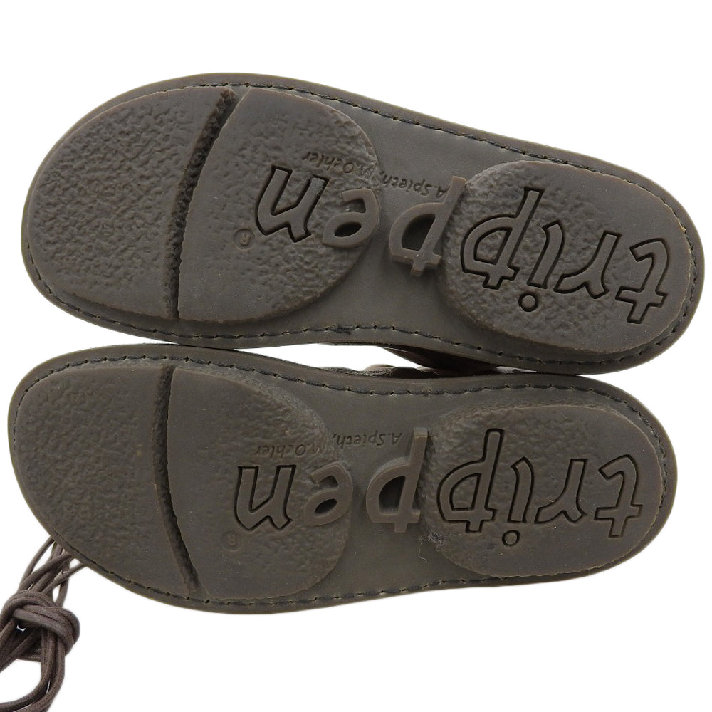 trippen トリッペン TRAMP CAMEL サイドレースアップブーツ シューズ レディース キャメル 36 シューズ 36