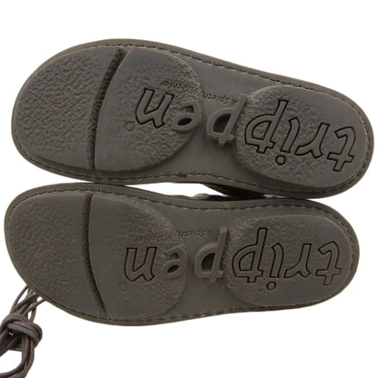 trippen トリッペン TRAMP CAMEL サイドレースアップブーツ シューズ レディース キャメル 36 シューズ 36