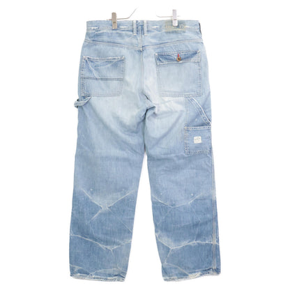 anachronorm アナクロノーム ｸﾗｯｼｭ加工 ﾍﾟｲﾝﾀｰﾃﾞﾆﾑ ボトムス 34