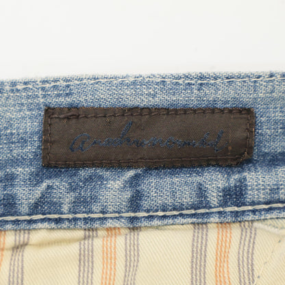 anachronorm アナクロノーム ｸﾗｯｼｭ加工 ﾍﾟｲﾝﾀｰﾃﾞﾆﾑ ボトムス 34