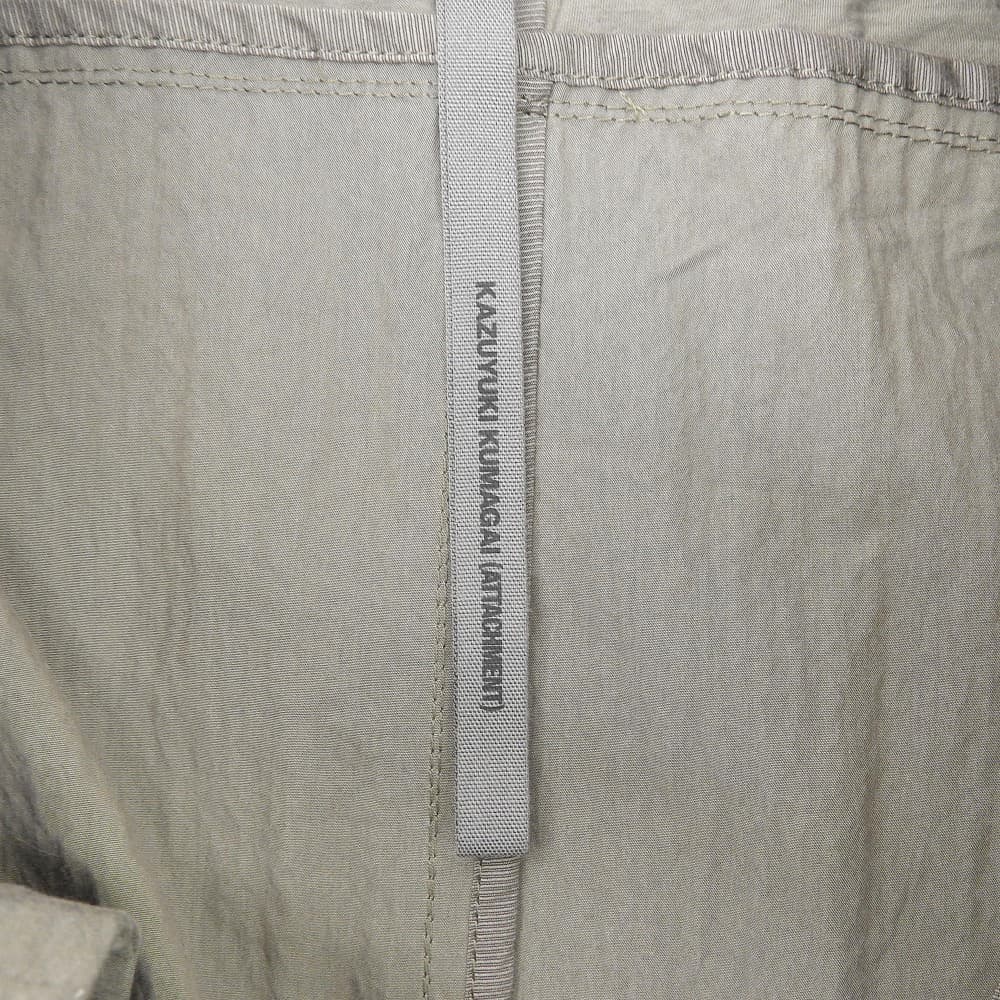 ATTACHMENT アタッチメント 美品 C/N タイプライターワッシャー ダブルブレスト ロング コート アウター メンズ カーキ 3 KC91-029 コート 36