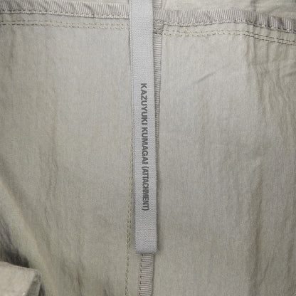 ATTACHMENT アタッチメント 美品 C/N タイプライターワッシャー ダブルブレスト ロング コート アウター メンズ カーキ 3 KC91-029 コート 36