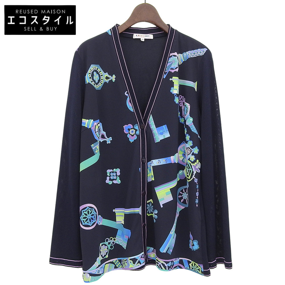 マルチカラープリント カーディガン レディース ネイビー 42 トップス 42