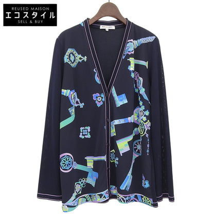 マルチカラープリント カーディガン レディース ネイビー 42 トップス 42