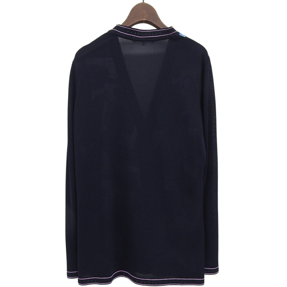 マルチカラープリント カーディガン レディース ネイビー 42 トップス 42