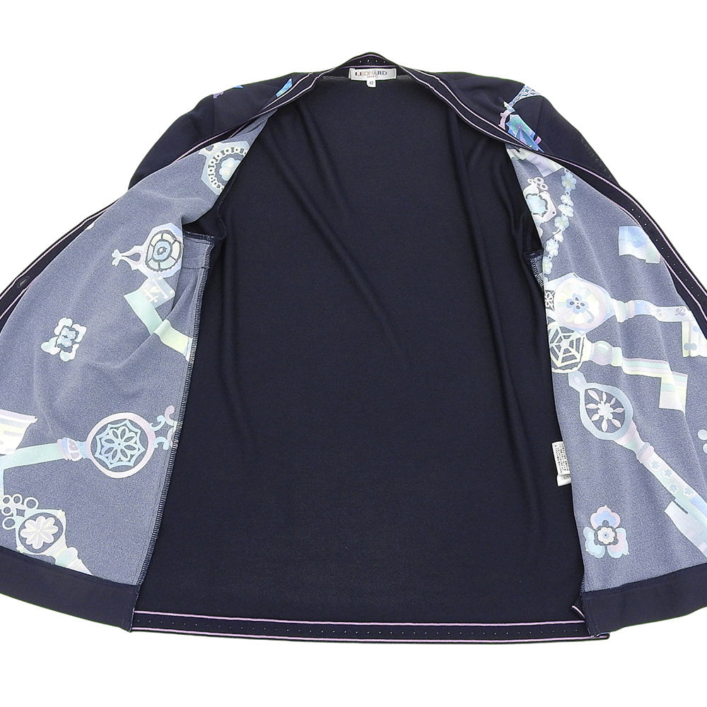 マルチカラープリント カーディガン レディース ネイビー 42 トップス 42