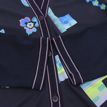 マルチカラープリント カーディガン レディース ネイビー 42 トップス 42