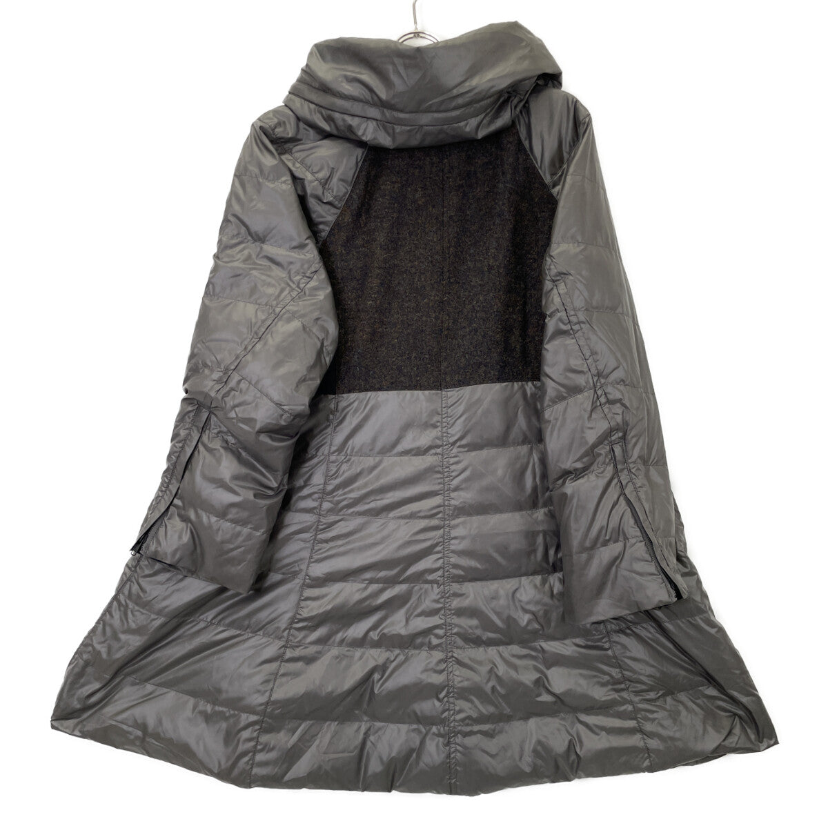 cube-cube キューブ-キューブ 異素材 ウール ミックスAラインダウンコート コート 42