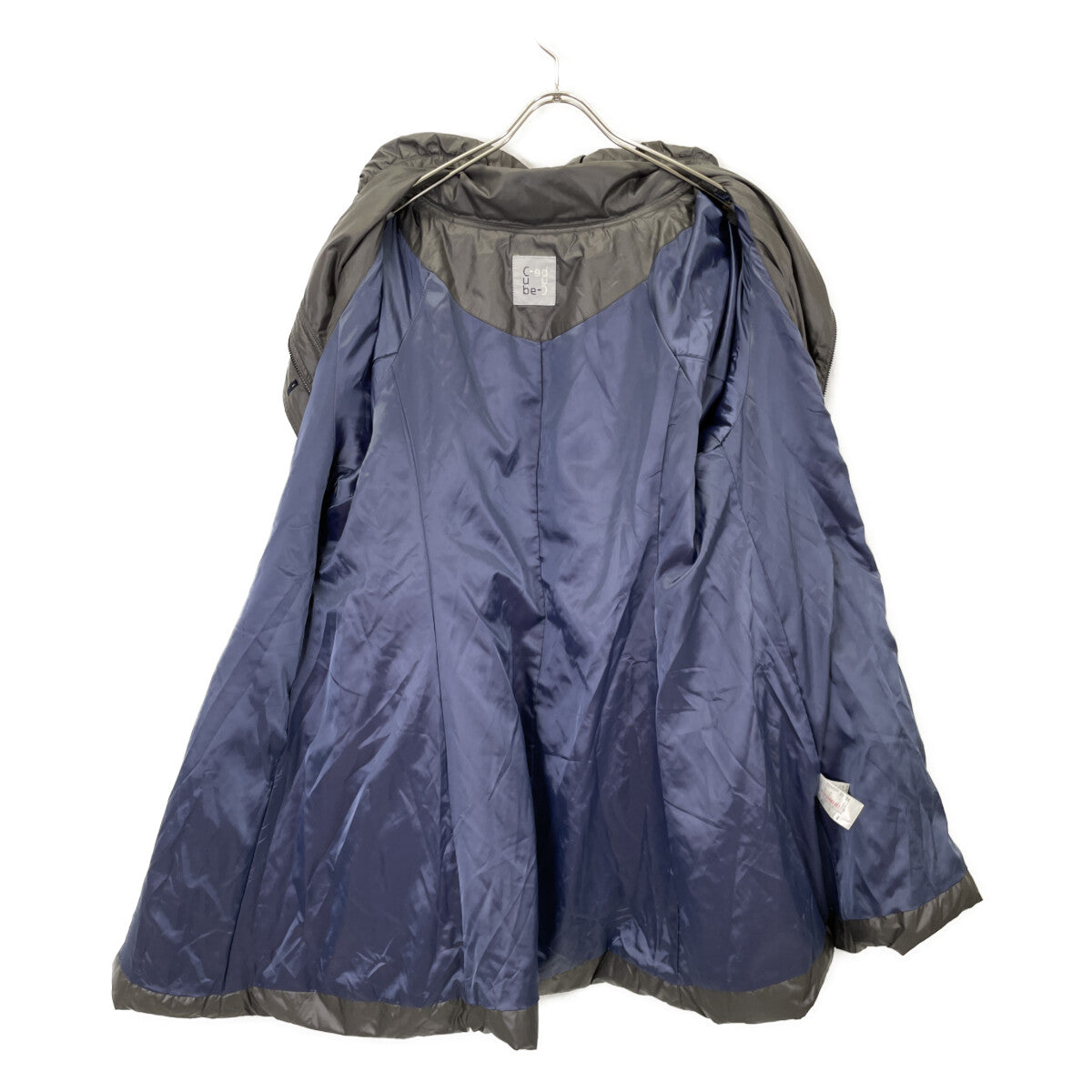 cube-cube キューブ-キューブ 異素材 ウール ミックスAラインダウンコート コート 42