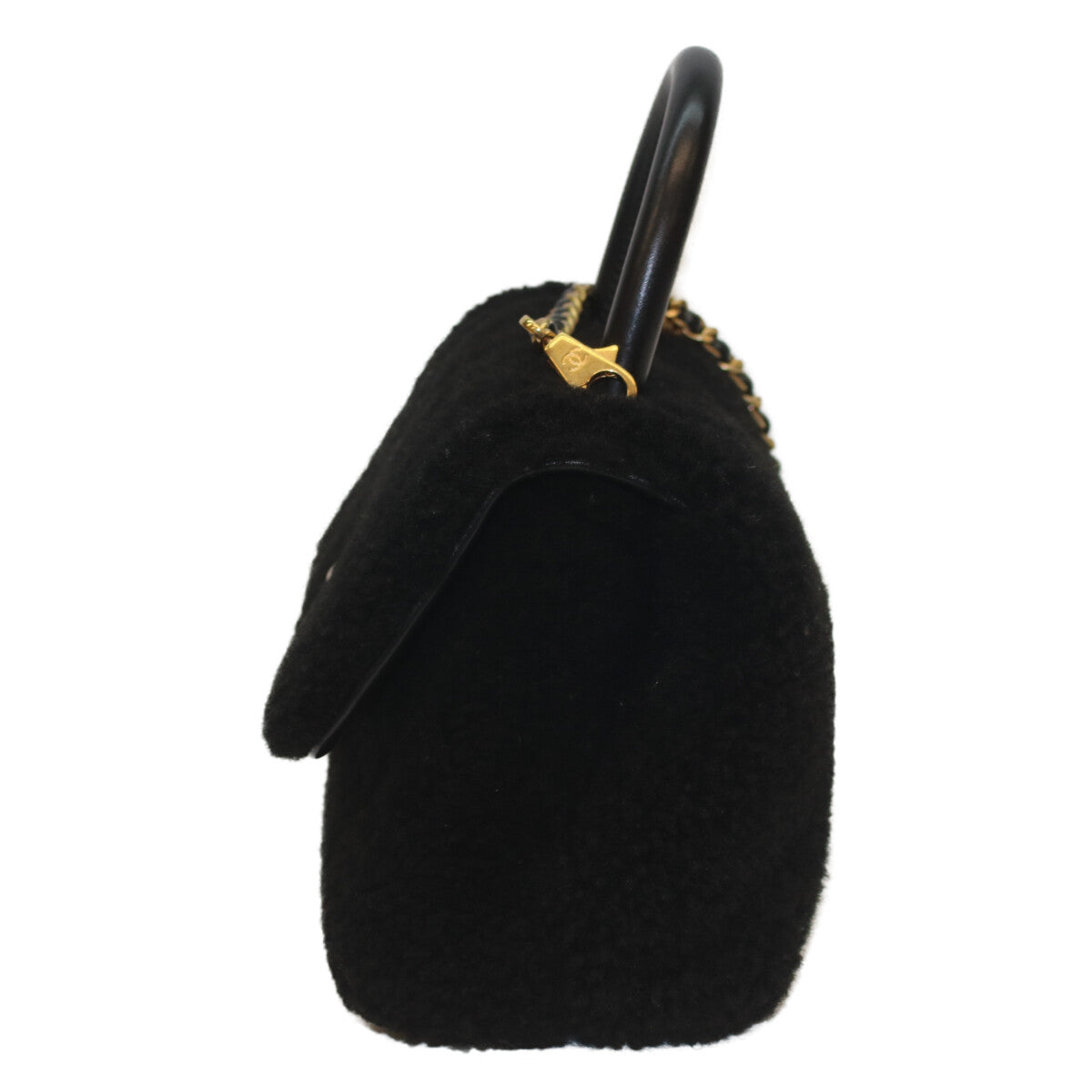 CHANEL シャネル A92990 23番 黒 ｺｺﾊﾝﾄﾞﾙXS 24 ﾑｰﾄﾝ ｼｱﾘﾝｸﾞﾌｧｰ ﾁｪｰﾝﾊﾞｯｸﾞ ショルダーバッグ