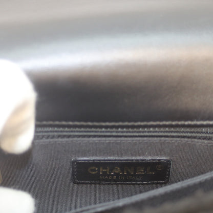 CHANEL シャネル A92990 23番 黒 ｺｺﾊﾝﾄﾞﾙXS 24 ﾑｰﾄﾝ ｼｱﾘﾝｸﾞﾌｧｰ ﾁｪｰﾝﾊﾞｯｸﾞ ショルダーバッグ