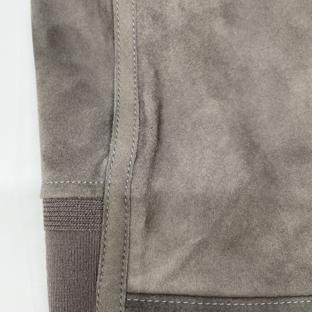 RUFFO ルッフォ 24-18-0361-695 ｸﾞﾚｰ ｽｴｰﾄﾞｺﾞｰﾄﾚｻﾞｰ ﾍﾞｰｽﾎﾞｰﾙｼﾞｬｹｯﾄ ジャケット 50