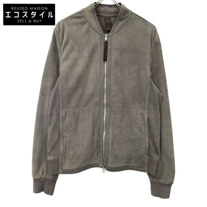 RUFFO ルッフォ 24-18-0361-695 ｸﾞﾚｰ ｽｴｰﾄﾞｺﾞｰﾄﾚｻﾞｰ ﾍﾞｰｽﾎﾞｰﾙｼﾞｬｹｯﾄ ジャケット 50