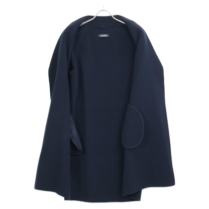 S MaxMara エスマックスマーラ 【ｸﾁｰﾄｱﾏﾉｰﾉ】90860189 ﾈｲﾋﾞｰ ﾍﾞﾙﾃｯﾄﾞﾀﾞﾌﾞﾙﾌｪｲｽｺｰﾄ コート 40