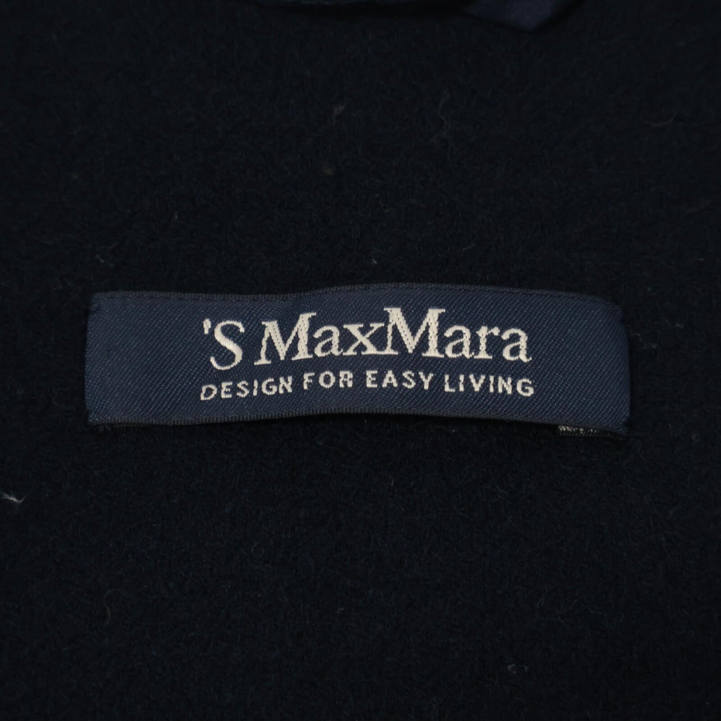 S MaxMara エスマックスマーラ 【ｸﾁｰﾄｱﾏﾉｰﾉ】90860189 ﾈｲﾋﾞｰ ﾍﾞﾙﾃｯﾄﾞﾀﾞﾌﾞﾙﾌｪｲｽｺｰﾄ コート 40