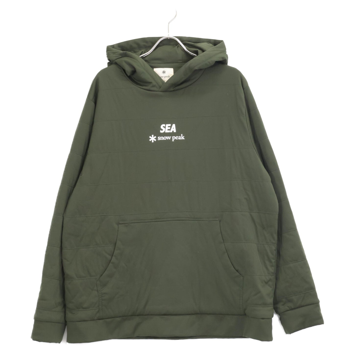 snowpeak スノーピーク ×WIND AMD SEA ｶｰｷ FLEXIBLE INSULATED PULL-HOODIE トップス XL
