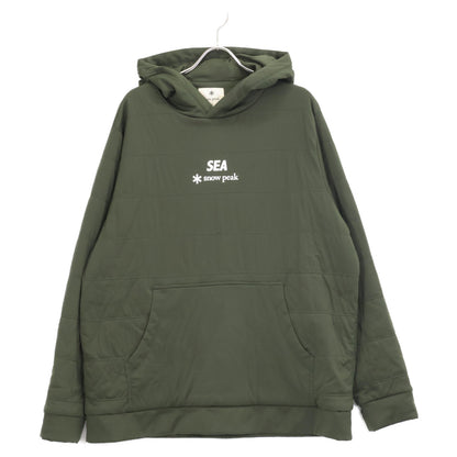 snowpeak スノーピーク ×WIND AMD SEA ｶｰｷ FLEXIBLE INSULATED PULL-HOODIE トップス XL