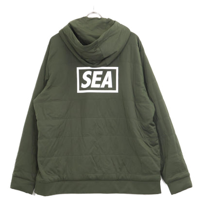 snowpeak スノーピーク ×WIND AMD SEA ｶｰｷ FLEXIBLE INSULATED PULL-HOODIE トップス XL
