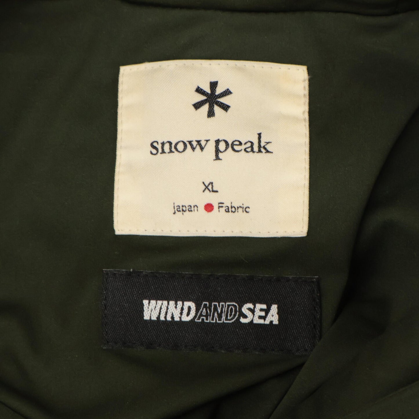 snowpeak スノーピーク ×WIND AMD SEA ｶｰｷ FLEXIBLE INSULATED PULL-HOODIE トップス XL