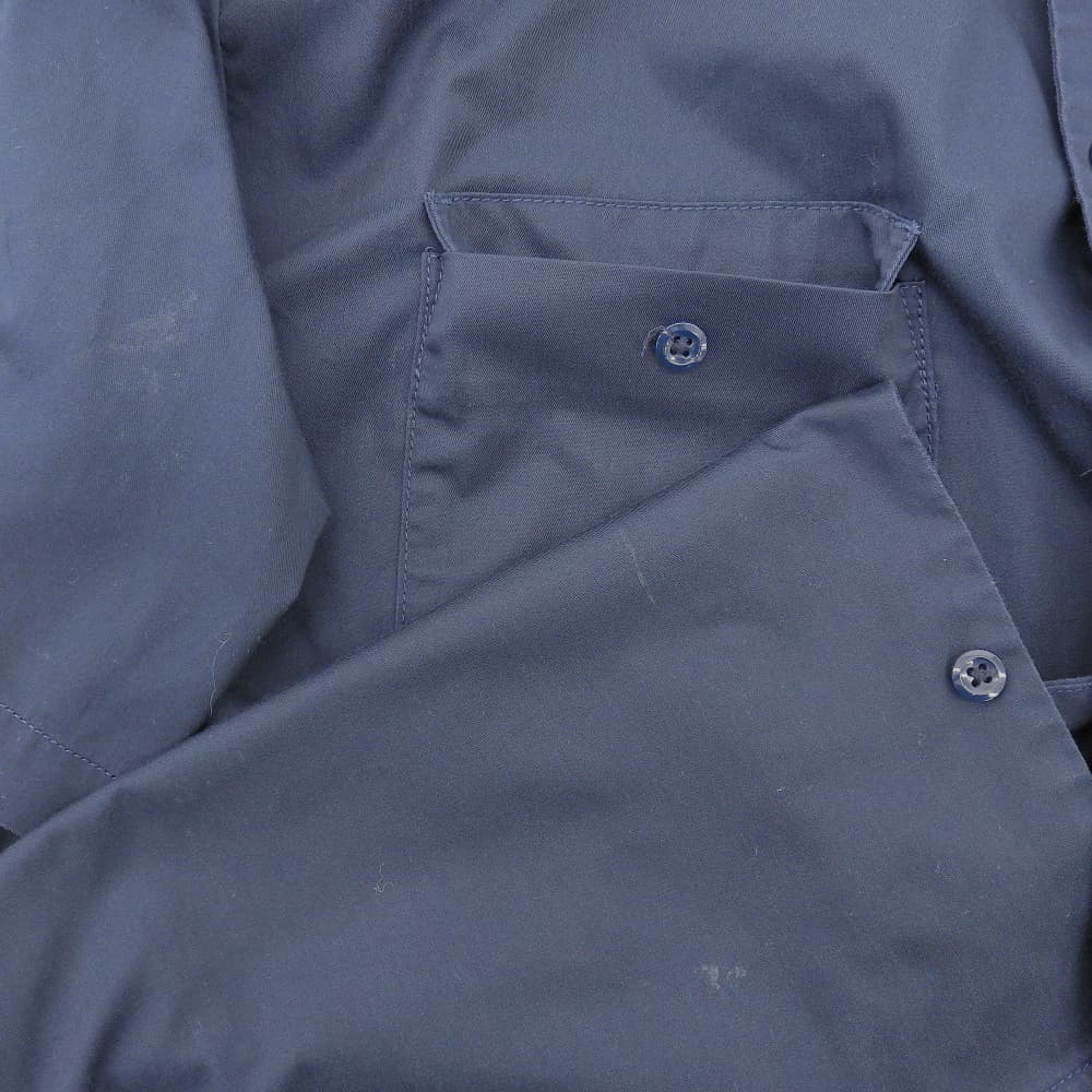 WACKO MARIA ワコマリア ロゴ刺繍 ワークシャツ トップス メンズ ネイビー L トップス L