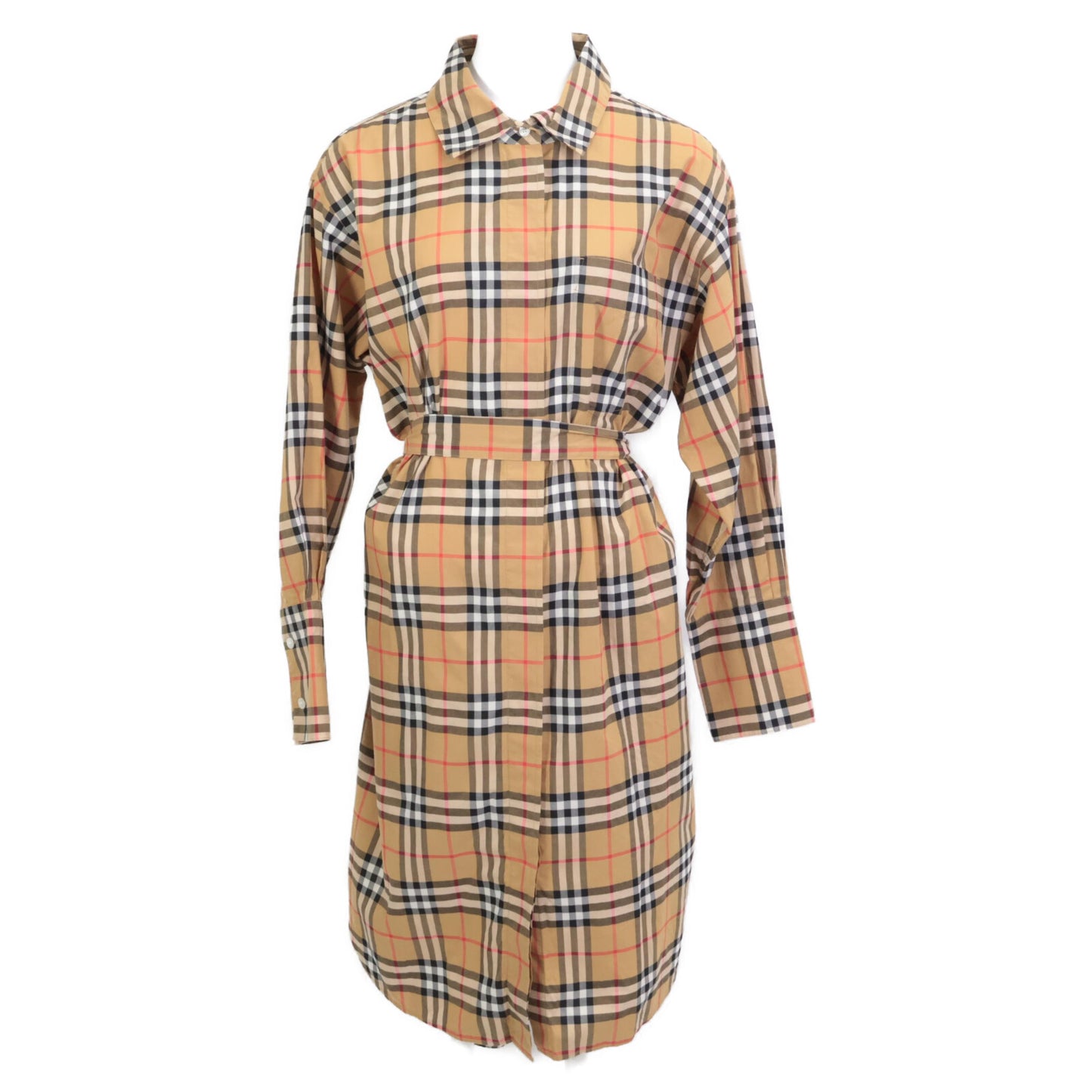 BURBERRY バーバリー ｳﾞｨﾝﾃｰｼﾞﾁｪｯｸ柄 ｼｬﾂ ﾜﾝﾋﾟｰｽ ワンピース 44