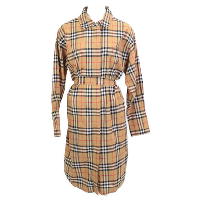 BURBERRY バーバリー ｳﾞｨﾝﾃｰｼﾞﾁｪｯｸ柄 ｼｬﾂ ﾜﾝﾋﾟｰｽ ワンピース 44