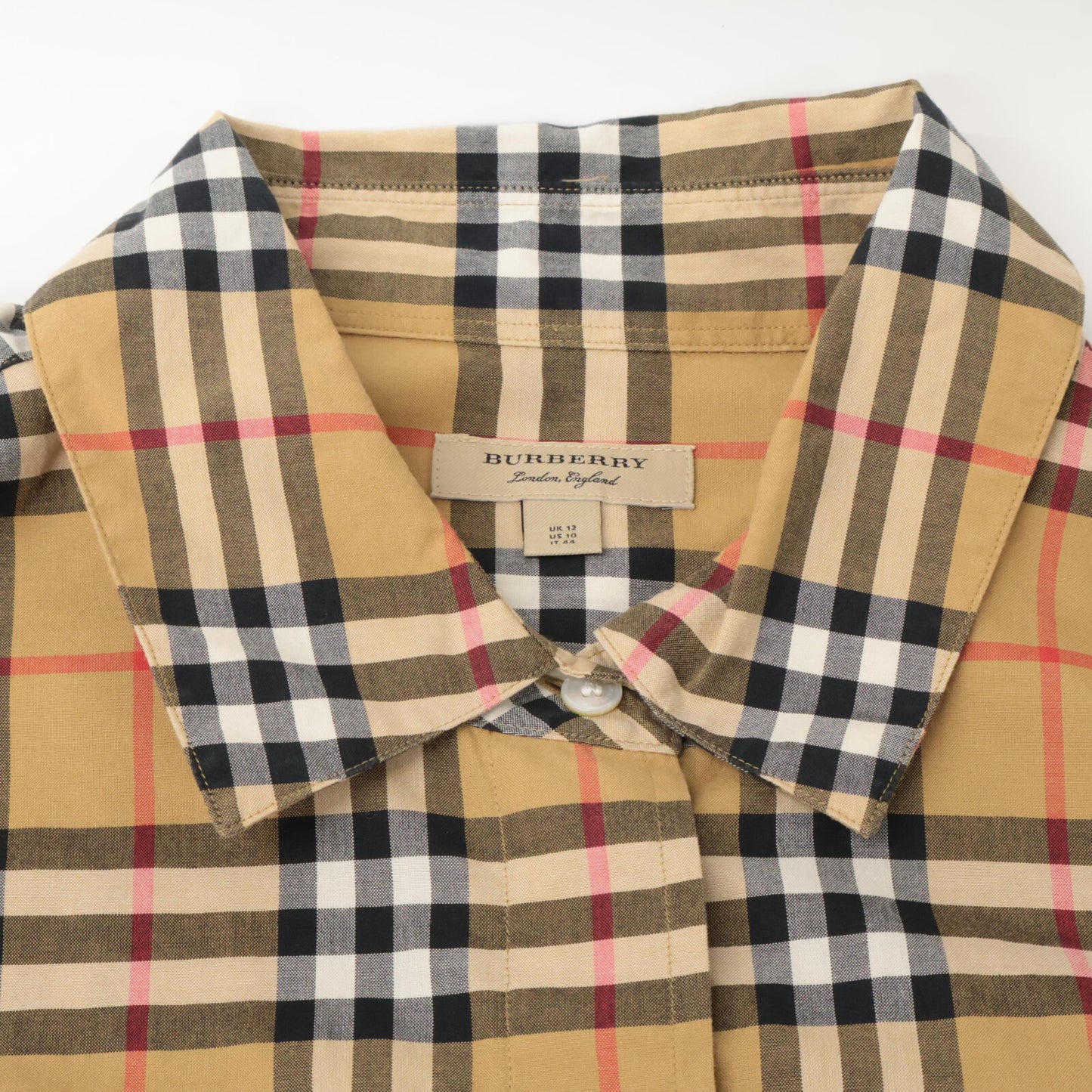BURBERRY バーバリー ｳﾞｨﾝﾃｰｼﾞﾁｪｯｸ柄 ｼｬﾂ ﾜﾝﾋﾟｰｽ ワンピース 44