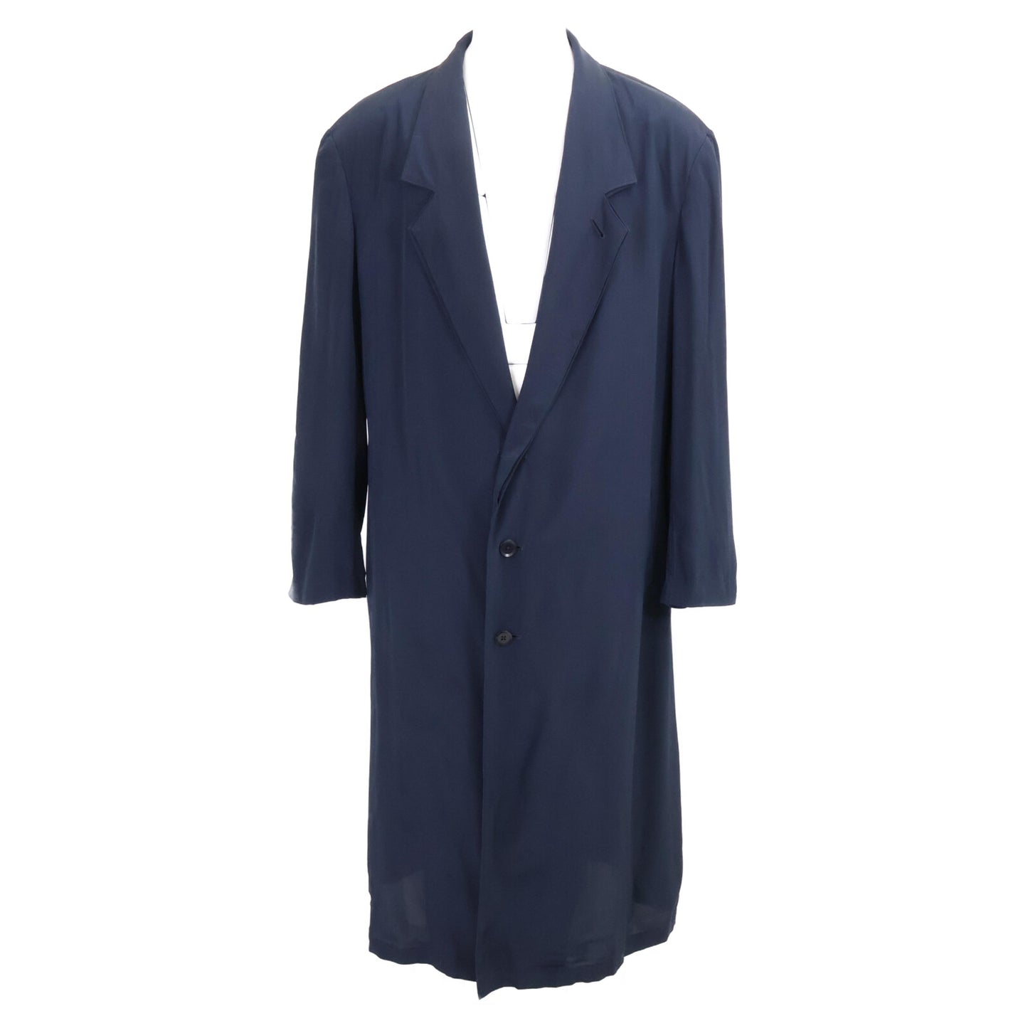 Yohji Yamamoto POUR HOMME ヨウジヤマモトプールオム HZ-J63-403 DE CI LOGWOOD A W-DOUBLE LAPEL ダブルラペル シルク100％ チェスター コート 3