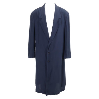 Yohji Yamamoto POUR HOMME ヨウジヤマモトプールオム HZ-J63-403 DE CI LOGWOOD A W-DOUBLE LAPEL ダブルラペル シルク100％ チェスター コート 3