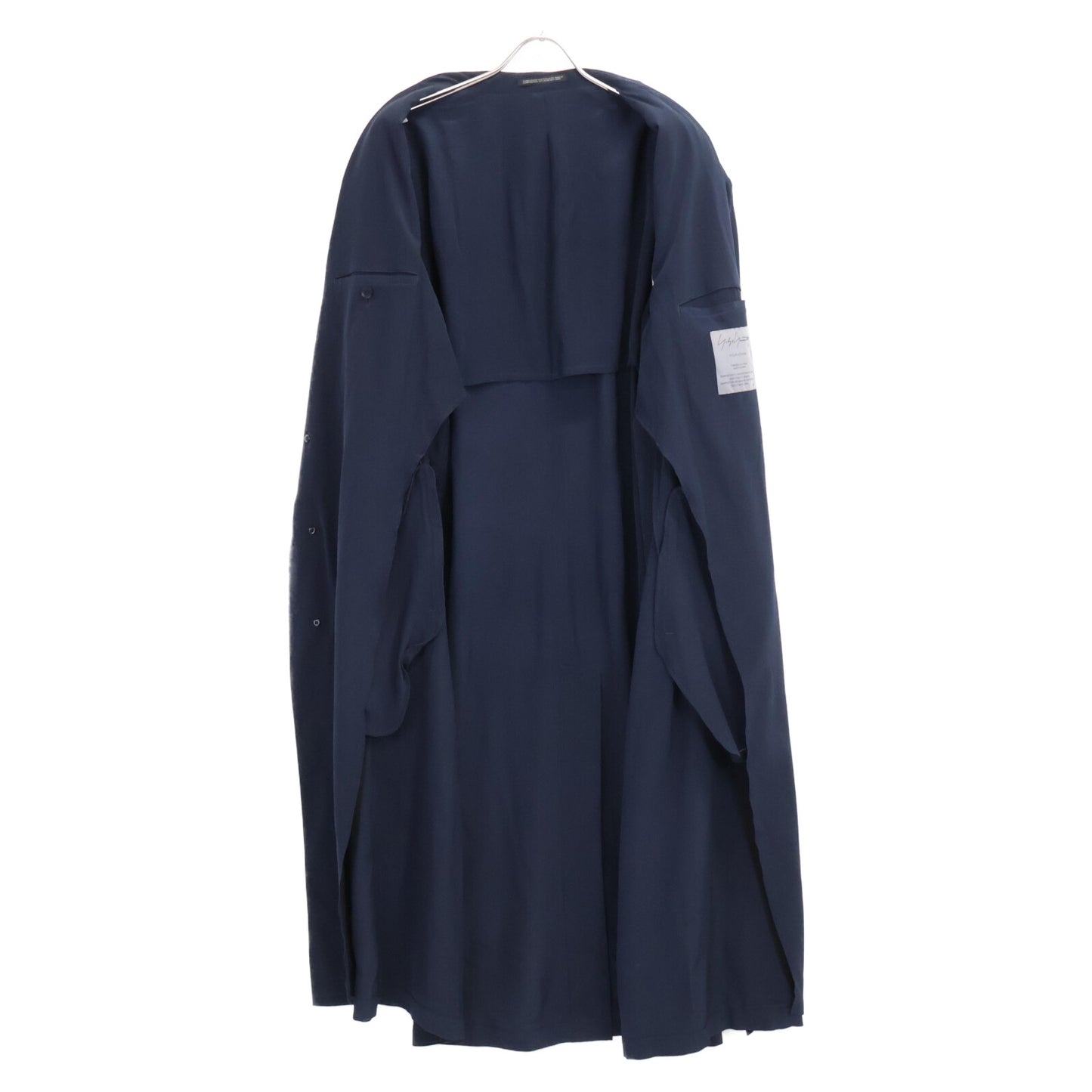 Yohji Yamamoto POUR HOMME ヨウジヤマモトプールオム HZ-J63-403 DE CI LOGWOOD A W-DOUBLE LAPEL ダブルラペル シルク100％ チェスター コート 3