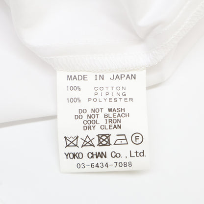 YOKOCHAN ヨーコチャン 【新品同様】YCB-225-480ボトルネックロングリボンコットンブラウス/ トップス F