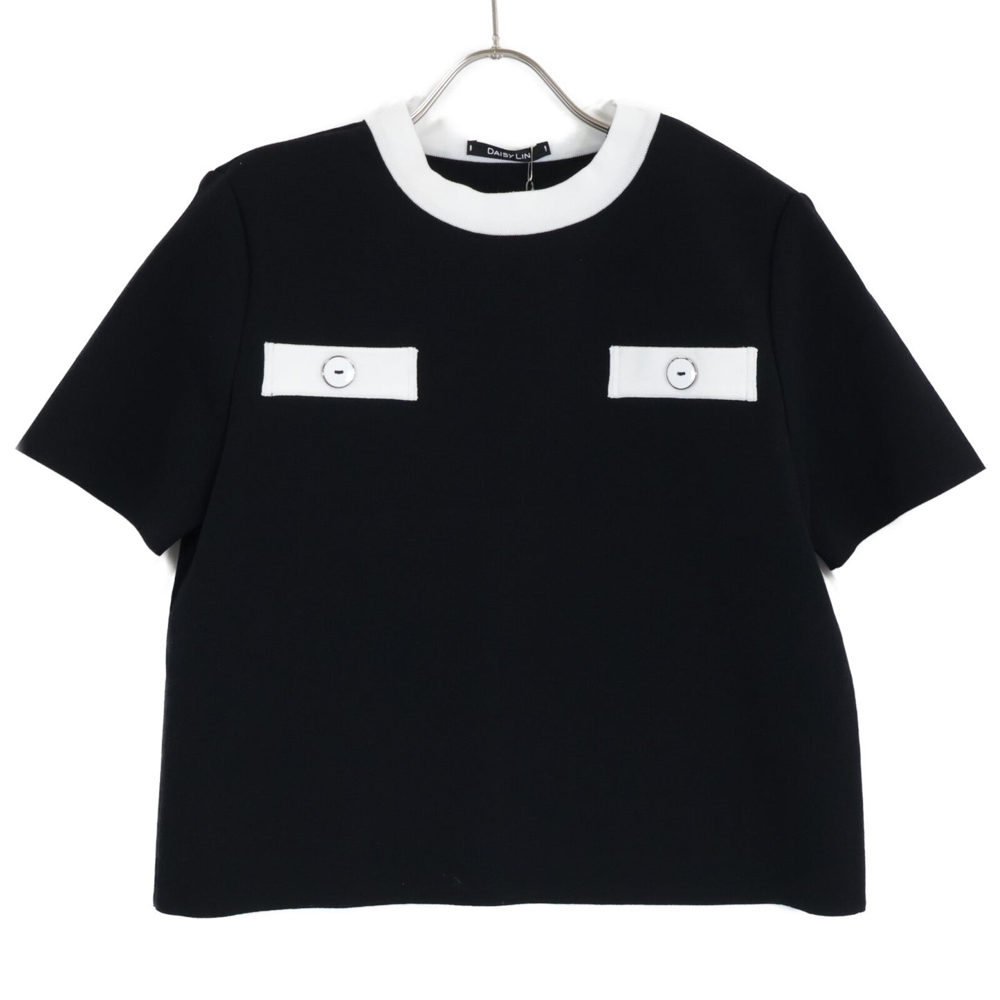 DAISY LIN デイジーリン 【新品同様】07379 Graceful Lady Knit Top 半袖ニットセーター/ トップス 40