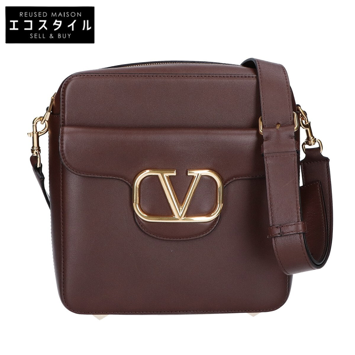 VALENTINO ヴァレンティノ 【美品】Vロゴ クロスボディ / ショルダーバッグ