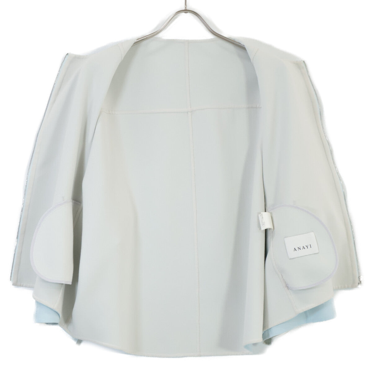 ANAYI アナイ ｶﾗｰﾘﾊﾞｰﾉｰｶﾗｰｼﾞｬｹｯﾄ ジャケット 38