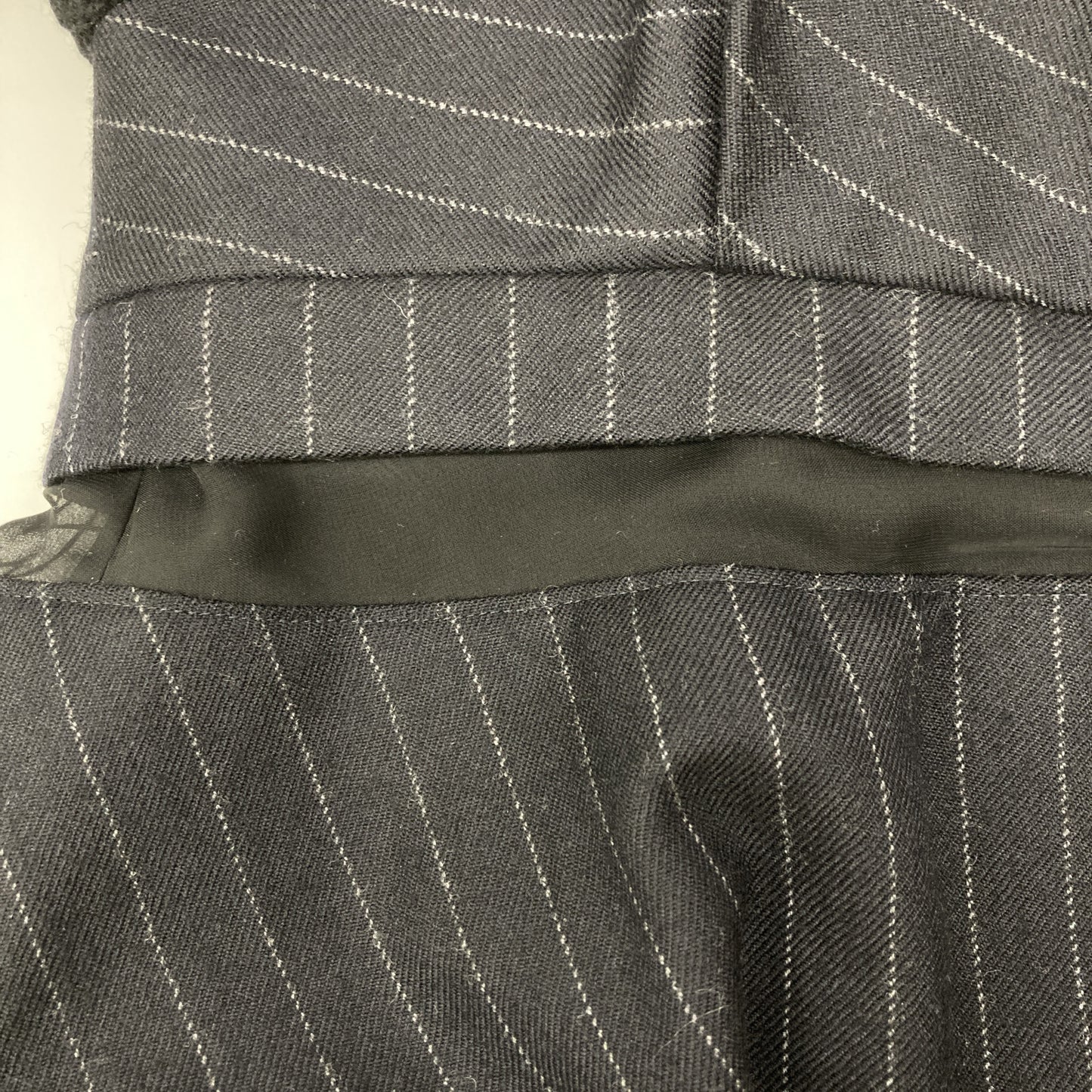 sacai サカイ 22-06327 Wool Knit×Chalk Stripe Dress ワンピース 1