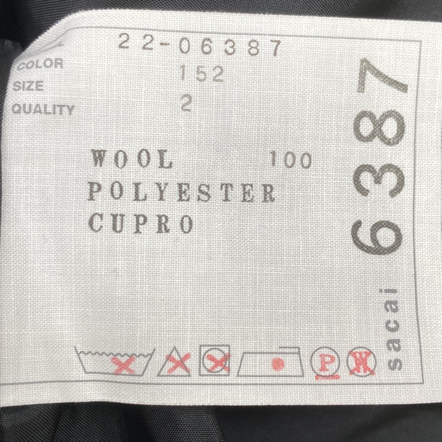 sacai サカイ 22-06387 Wool Melton Knit Jacket ジャケット