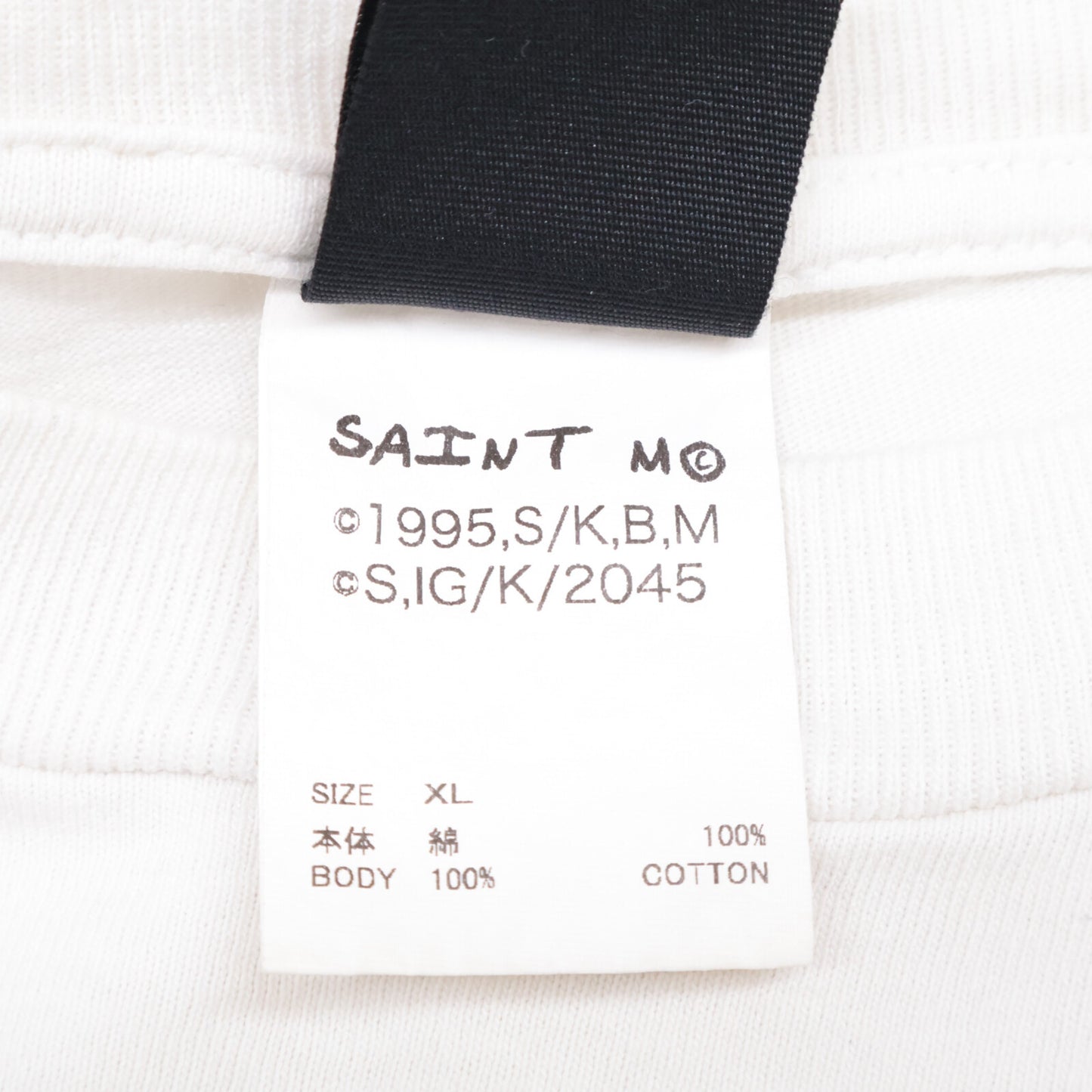 SAINT MICHAEL セントマイケル 【美品/国内正規】SM-YS1-0000-C32 攻殻機動隊 GS_SS TEE / GITS 半袖Tシャツ/ トップス XL