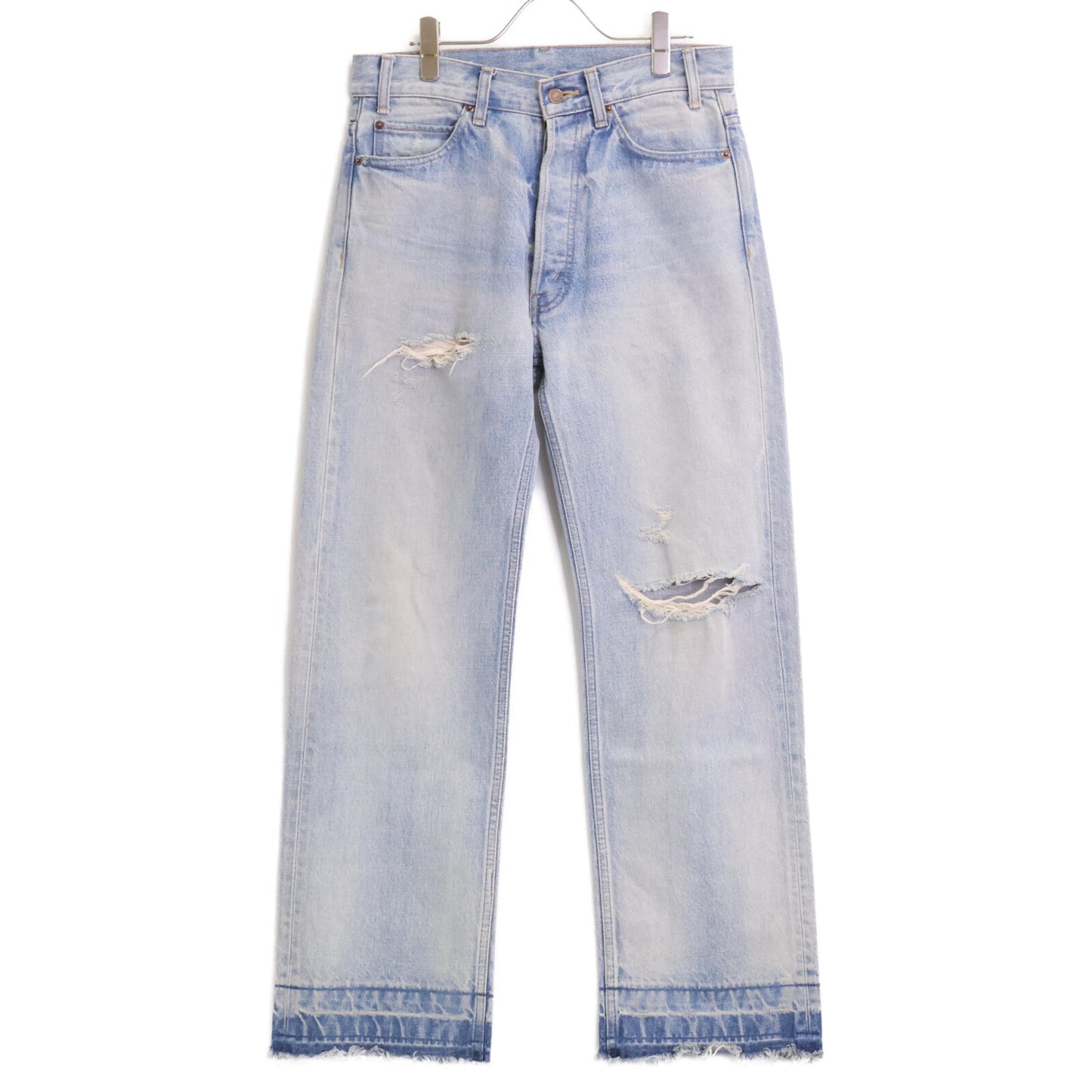 CELINE セリーヌ 【美品/国内正規】P014 033S CAU3 Wesley ウェズリー クラッシュ加工 カットオフ ボタンフライ デニムパンツ/ ボトムス 27