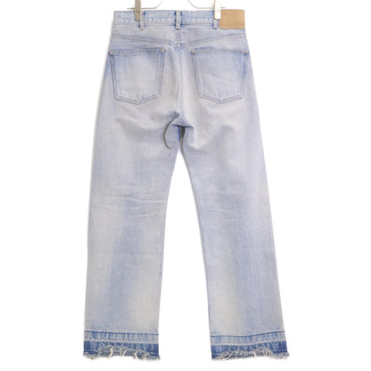 CELINE セリーヌ 【美品/国内正規】P014 033S CAU3 Wesley ウェズリー クラッシュ加工 カットオフ ボタンフライ デニムパンツ/ ボトムス 27