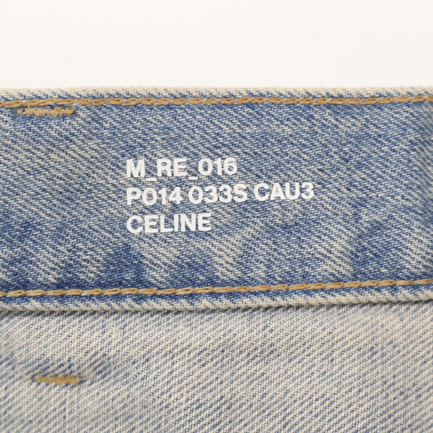 CELINE セリーヌ 【美品/国内正規】P014 033S CAU3 Wesley ウェズリー クラッシュ加工 カットオフ ボタンフライ デニムパンツ/ ボトムス 27