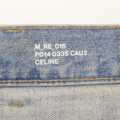 CELINE セリーヌ 【美品/国内正規】P014 033S CAU3 Wesley ウェズリー クラッシュ加工 カットオフ ボタンフライ デニムパンツ/ ボトムス 27