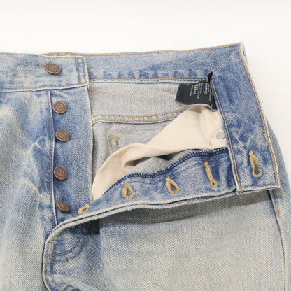 CELINE セリーヌ 【美品/国内正規】P014 033S CAU3 Wesley ウェズリー クラッシュ加工 カットオフ ボタンフライ デニムパンツ/ ボトムス 27