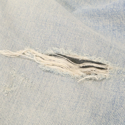 CELINE セリーヌ 【美品/国内正規】P014 033S CAU3 Wesley ウェズリー クラッシュ加工 カットオフ ボタンフライ デニムパンツ/ ボトムス 27