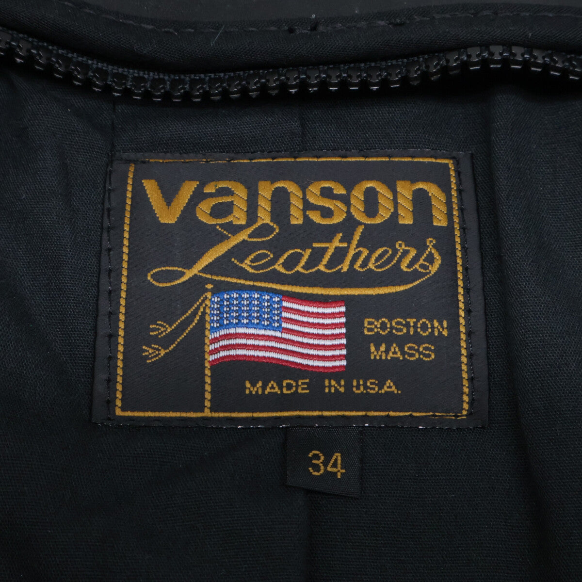 VANSON バンソン TYPE-B シングルライダース ジャケット 34